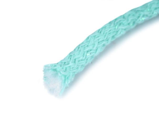 Kordel Ø5 mm mint mit Glitzereffekt